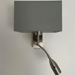 Lampes En Tissu-Luminaires Fischer & Honsel Applique murale Fischer-Honsel Dream Nickel mat, 1 lumière