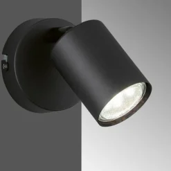 Luminaires Fischer & Honsel Applique murale Fischer-Honsel Vano Noir, 1 lumière* Appliques