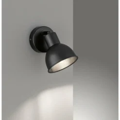 Luminaires Fischer & Honsel Applique murale Fischer-Honsel Speedy Noir, 1 lumière* Spots Et Projecteurs