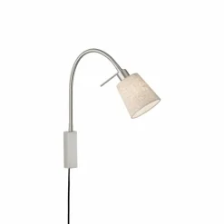 Lampes En Tissu-Luminaires Fischer & Honsel Applique murale Fischer-Honsel Wolke Nickel mat, 1 lumière