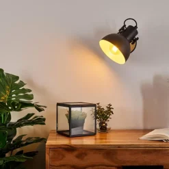 Luminaires Scandinaves-hofstein Applique murale Flagstaff Bois clair, Noir, 1 lumière