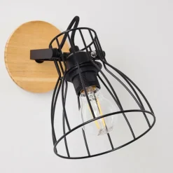 Lampes Vintages & Rétros-hofstein Applique murale Forshaga Brun, 1 lumière