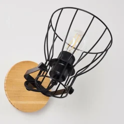 Lampes Vintages & Rétros-hofstein Applique murale Forshaga Brun, 1 lumière