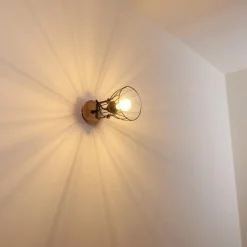 Lampes Vintages & Rétros-hofstein Applique murale Forshaga Brun, 1 lumière