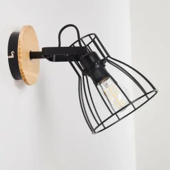 Lampes Vintages & Rétros-hofstein Applique murale Forshaga Brun, 1 lumière