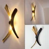 Lampes Dorées-hofstein Applique murale Forsheda Noir, 2 lumières