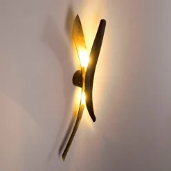 Lampes Dorées-hofstein Applique murale Forsheda Noir, 2 lumières