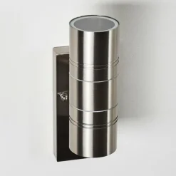 hofstein Applique murale Froslev LED Chrome, 2 lumières, Détecteur de mouvement