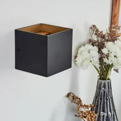 hofstein Applique murale Fulufo LED Cuivre, Noir, 1 lumière