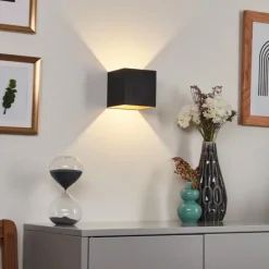 hofstein Applique murale Fulufo LED Cuivre, Noir, 1 lumière