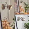Lampes Industrielles-hofstein Applique murale Gadmen Chrome, Nickel mat, 1 lumière