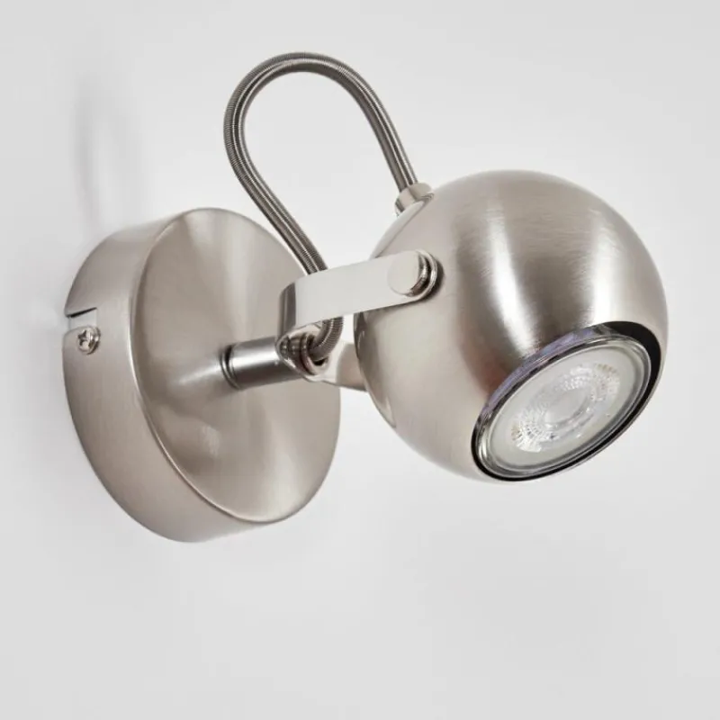 Lampes Industrielles-hofstein Applique murale Gadmen Chrome, Nickel mat, 1 lumière