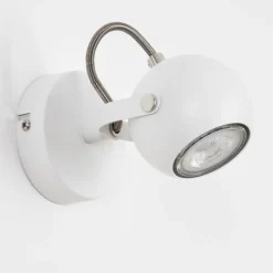 hofstein Applique murale Gadmen Chrome, Blanc, 1 lumière