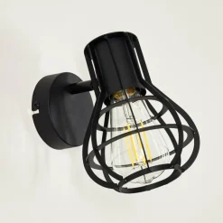 Luminaires Rustiques-hofstein Applique murale Gainesville Noir, 1 lumière