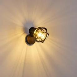 Luminaires Rustiques-hofstein Applique murale Gainesville Noir, 1 lumière