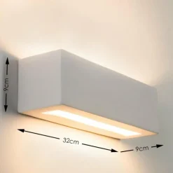 hofstein Applique murale Gemini Blanc, 1 lumière