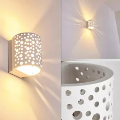 Lampe Turque-hofstein Applique murale Glenden Blanc, 1 lumière