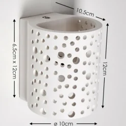 Lampe Turque-hofstein Applique murale Glenden Blanc, 1 lumière