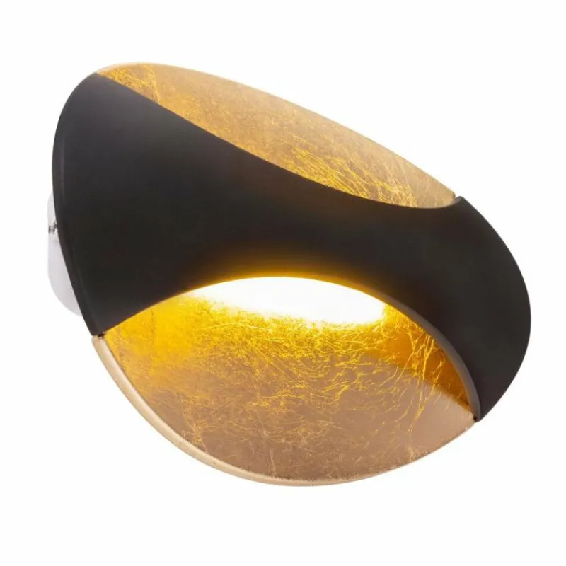 Lampe Turque-Luminaires Globo Lighting Applique murale Globo ALEXANDRA LED Noir, 1 lumière