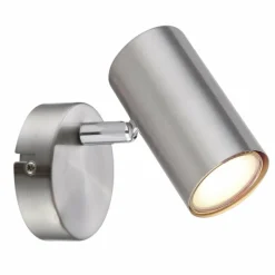 Luminaires Globo Lighting Applique murale Globo ALLVI Nickel mat, 1 lumière* Spots Et Projecteurs