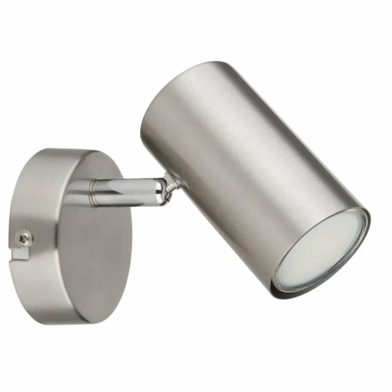 Luminaires Globo Lighting Applique murale Globo ALLVI Nickel mat, 1 lumière* Spots Et Projecteurs