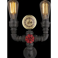 Luminaires Globo Lighting Applique murale Globo BAYUDA Noir, 2 lumières* Appliques