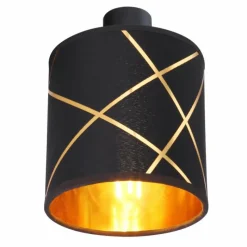 Lampes En Tissu-Luminaires Globo Lighting Applique murale Globo BEMMO Noir, 1 lumière