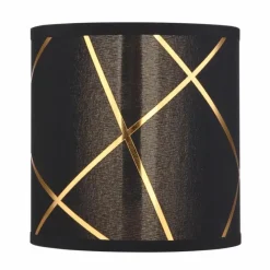 Lampes En Tissu-Luminaires Globo Lighting Applique murale Globo BEMMO Noir, 1 lumière