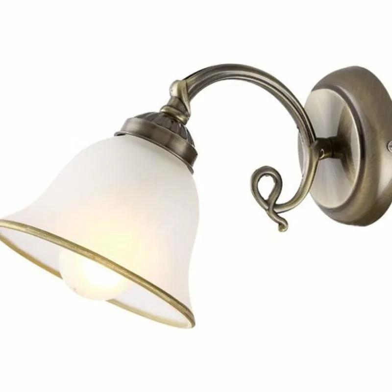 Luminaires Rustiques-Luminaires Globo Lighting Applique murale Globo Blanc, 1 lumière