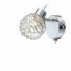 Luminaires Globo Lighting Applique murale Globo Bolt LED Chrome, 1 lumière* Spots Et Projecteurs