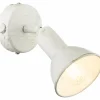 Luminaires Globo Lighting Applique murale Globo CALDERA Blanc, 1 lumière* Spots Et Projecteurs