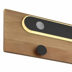 Lampes En Bois-Luminaires Globo Lighting Applique murale Globo CHASEY LED Couleur bois, Noir, Blanc, 1 lumière