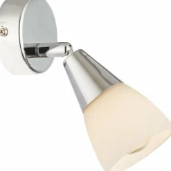 Luminaires Globo Lighting Applique murale Globo Chrome, Verre, 1 lumière