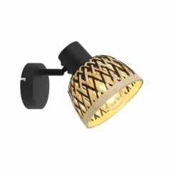 Luminaires Globo Lighting Applique murale Globo COLLY Noir, 1 lumière* Spots Et Projecteurs