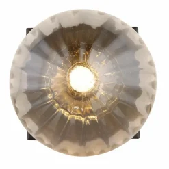 Suspension Verre Fumé-Luminaires Globo Lighting Applique murale Globo DALLERTA Noir, 1 lumière