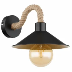Lampes Vintages & Rétros-Luminaires Globo Lighting Applique murale Globo DIANA Écru, Noir, 1 lumière