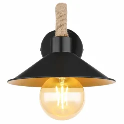 Lampes Vintages & Rétros-Luminaires Globo Lighting Applique murale Globo DIANA Écru, Noir, 1 lumière
