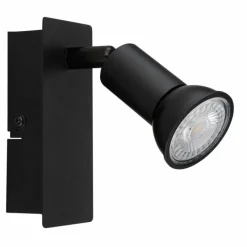 Luminaires Globo Lighting Applique murale Globo DREW Noir, 1 lumière* Spots Et Projecteurs