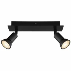 Luminaires Globo Lighting Applique murale Globo DREW Noir, 2 lumières* Spots Et Projecteurs