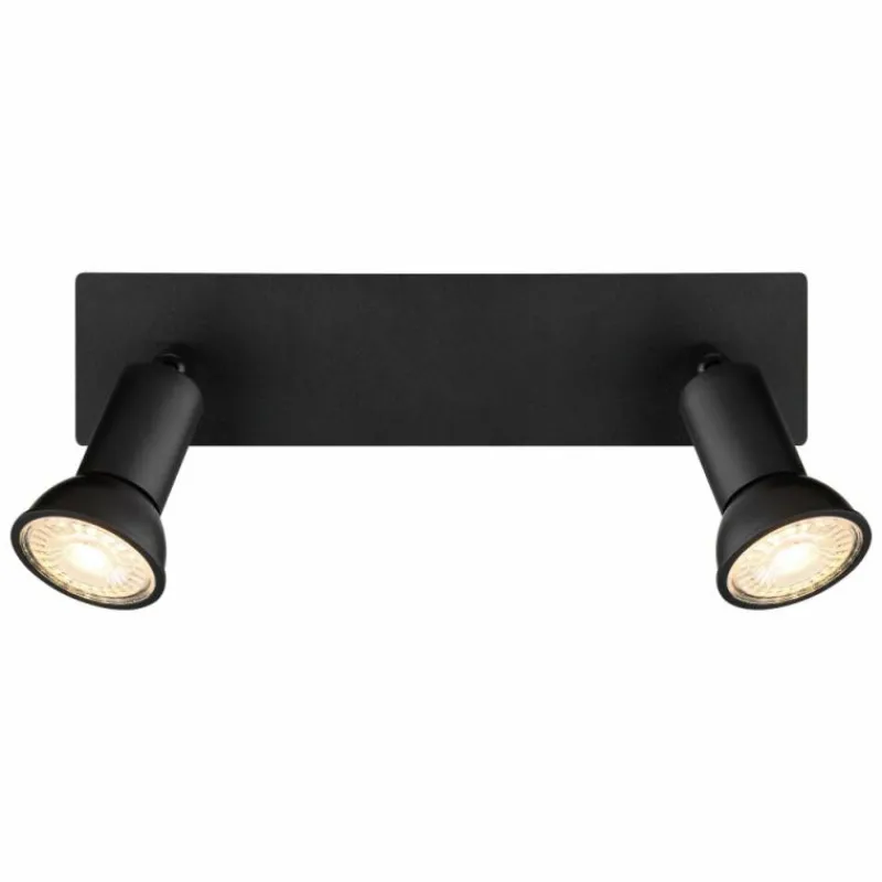 Luminaires Globo Lighting Applique murale Globo DREW Noir, 2 lumières* Spots Et Projecteurs