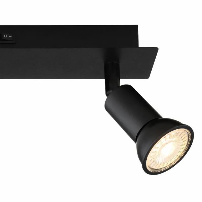 Luminaires Globo Lighting Applique murale Globo DREW Noir, 2 lumières* Spots Et Projecteurs