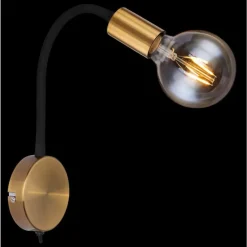 Lampes Dorées-Luminaires Globo Lighting Applique murale Globo EDDY Or, 1 lumière