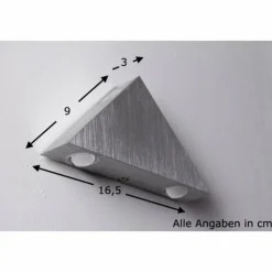 Luminaires Globo Lighting Applique murale Globo GORDON LED Aluminium, 3 lumières* Éclairage Led