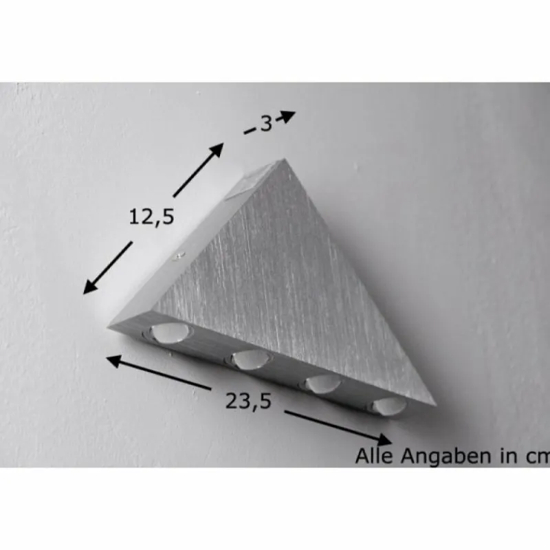 Luminaires Globo Lighting Applique murale Globo GORDON LED Aluminium, Chrome, Acier inoxydable, 5 lumières* Éclairage Led