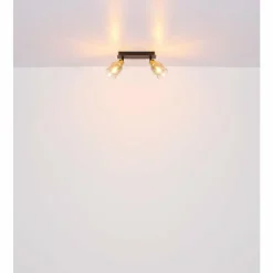 Suspension Verre Fumé-Luminaires Globo Lighting Applique murale Globo HOLLSY Noir, 1 lumière