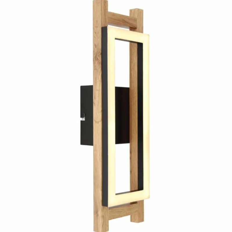 Luminaires Globo Lighting Applique murale Globo ILLA LED Noir, 1 lumière* Éclairage Led