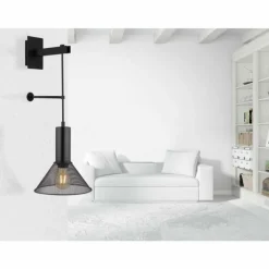 Luminaires Globo Lighting Applique murale Globo JEDD Noir, 1 lumière* Appliques