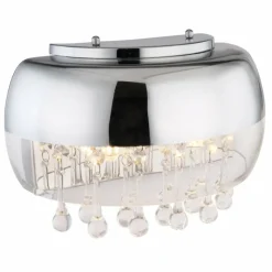 Luminaires Globo Lighting Applique murale Globo KALLA Chrome, 2 lumières