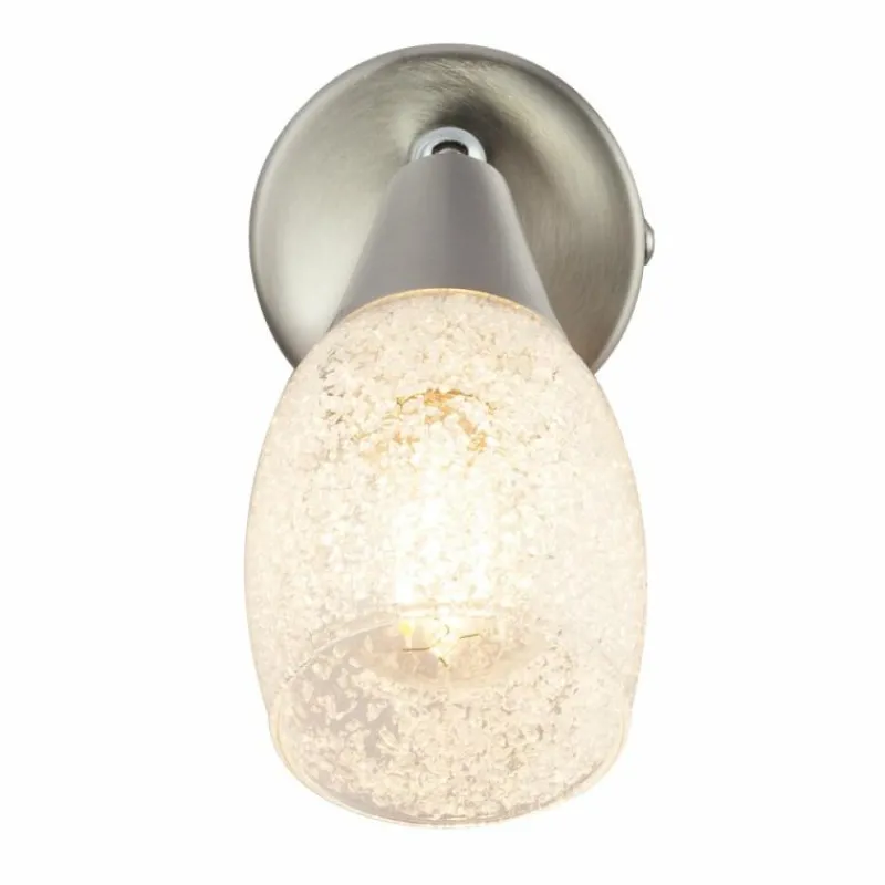Luminaires Globo Lighting Applique murale Globo KRISTALL Nickel mat, 1 lumière