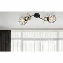 Luminaires Globo Lighting Applique murale Globo LALLY Laiton, Noir, 2 lumières* Appliques